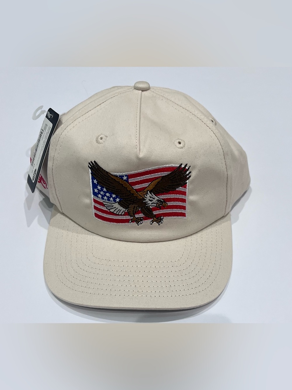 Seager Men’s USA Cap with Embroidered Eagle and Flag NWT
